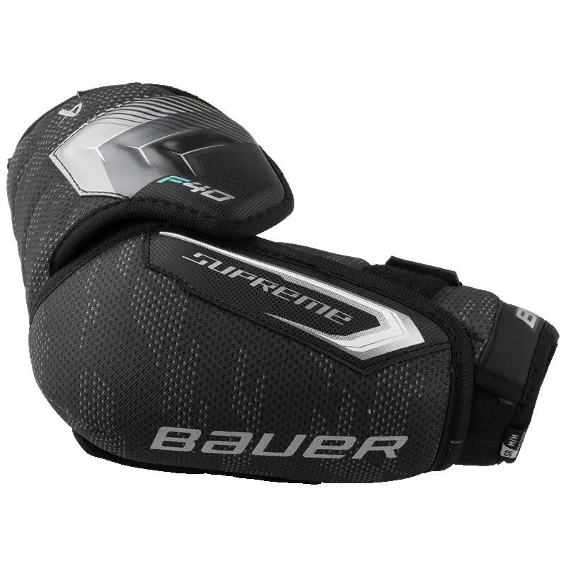 BAUER Supreme F40 Intermediate black kids Hockey Elbow Pads 2/5