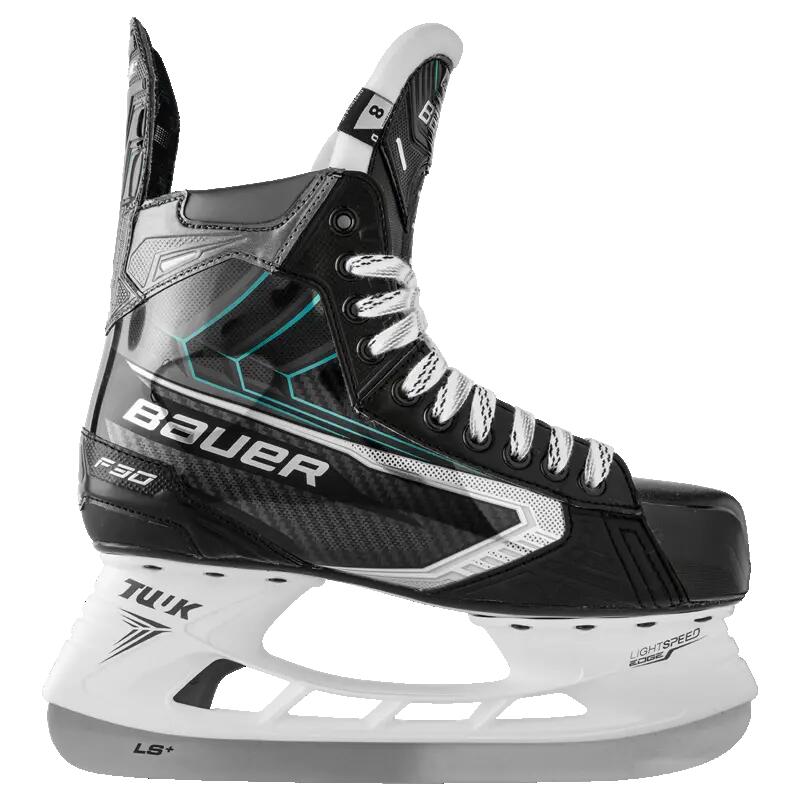 BAUER Supreme F30 Senior D patins de hóquei no gelo pretos para adultos 3/7