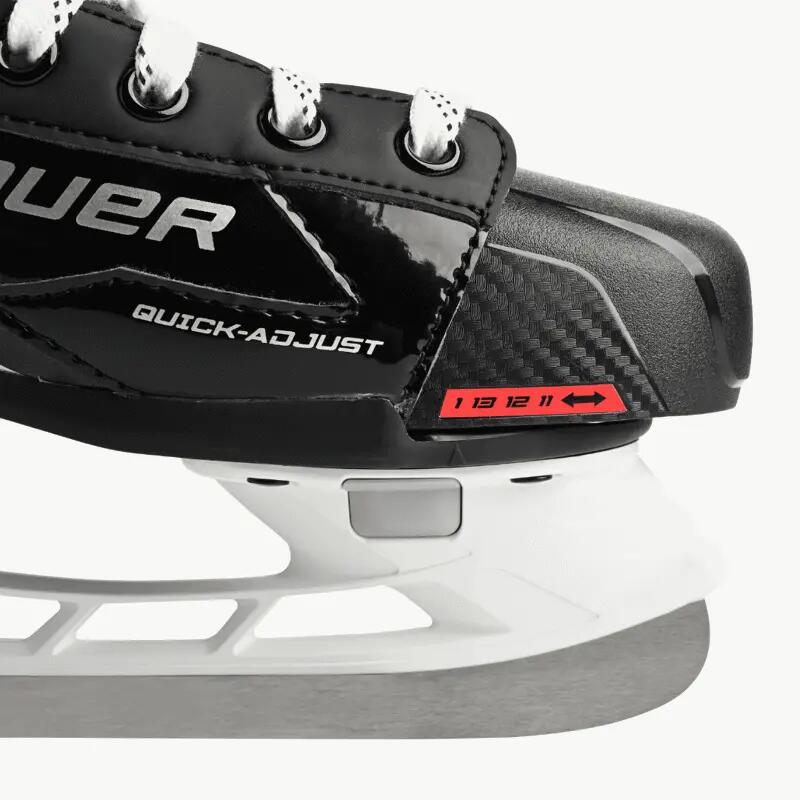 BAUER Lil' Rookie Youth patins de hóquei ajustáveis pretos 2/7