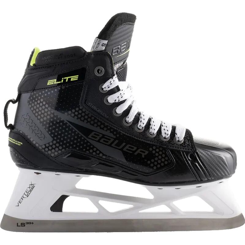 BAUER Elite Senior pattini da portiere da hockey su ghiaccio neri 2/2
