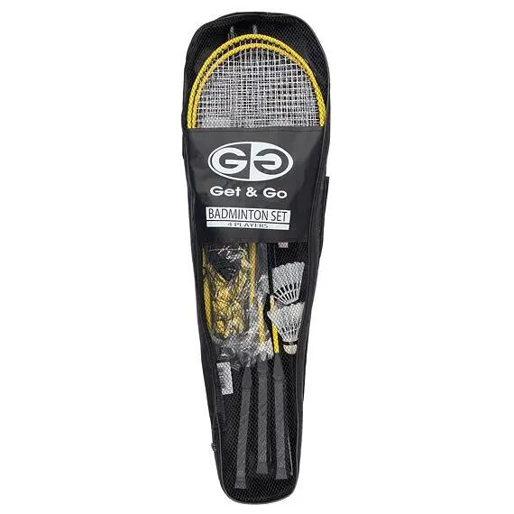 Badminton Game Set - 4 rackets + 2 shuttles + net 4/7