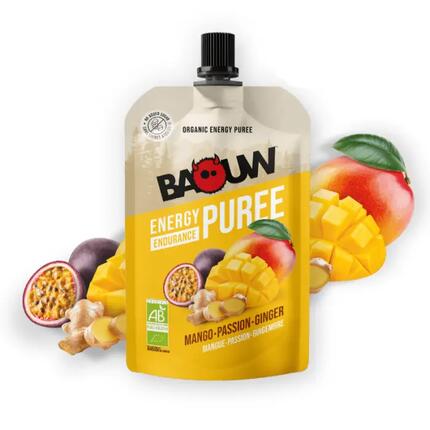 Pack 5 BAOUW Bio-Püree Mango-Passionsfrucht-Ingwer 90 g