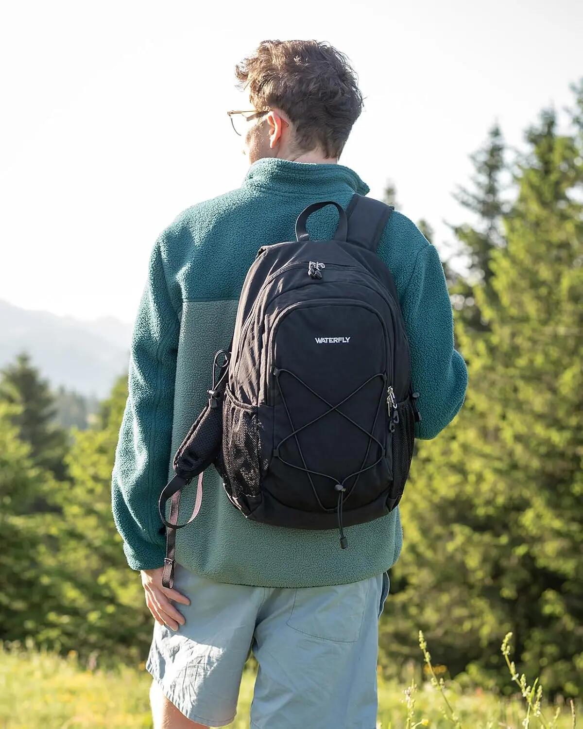 Sac à dos randonnée unisexe 20 L Noir 2/3