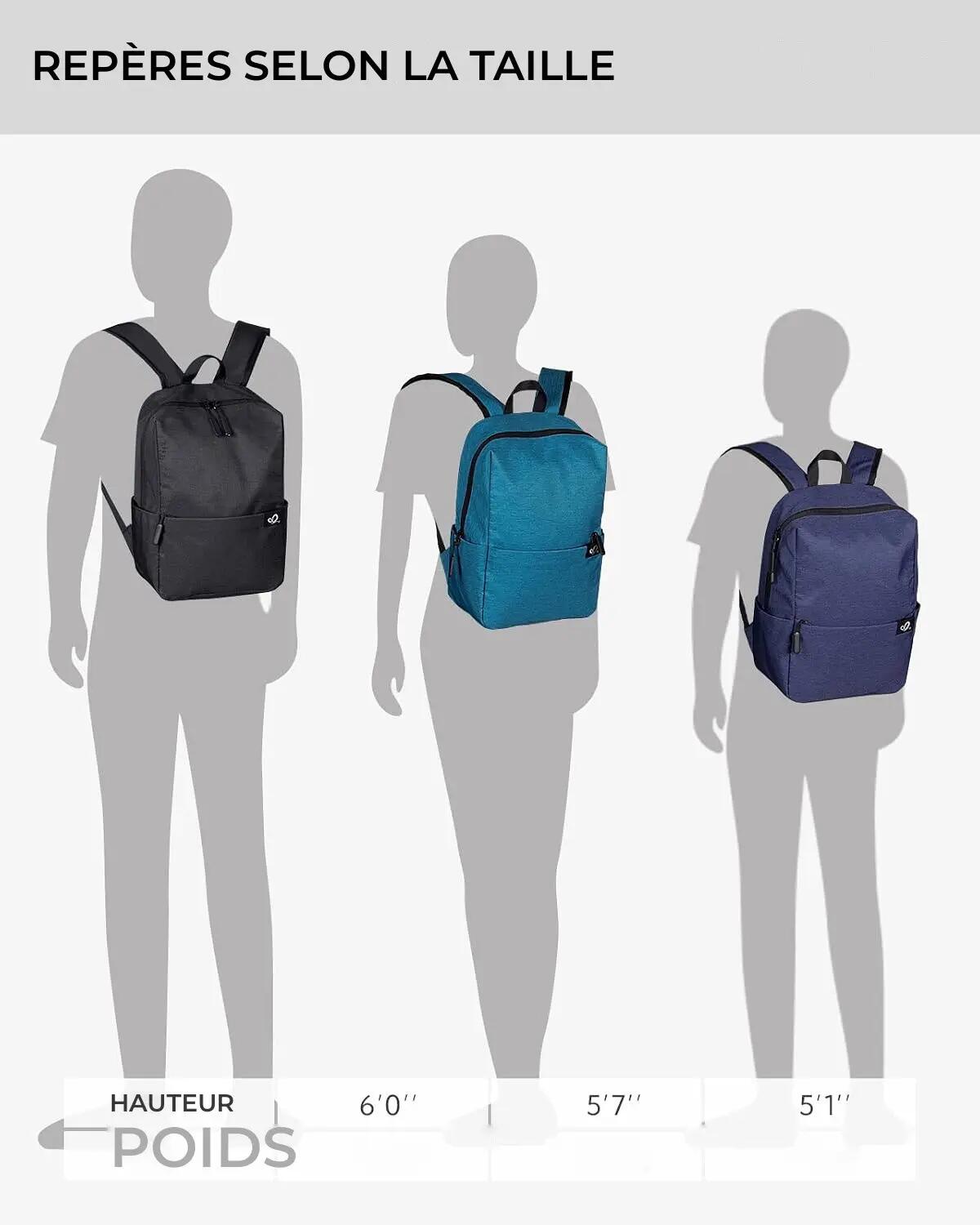 Sac à dos randonnée unisexe 10 L ultraléger Bleu 2/3