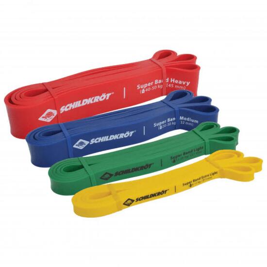 Zestaw taśm oporowych Super Bands - 4 sztuki (6 - 50 kg)