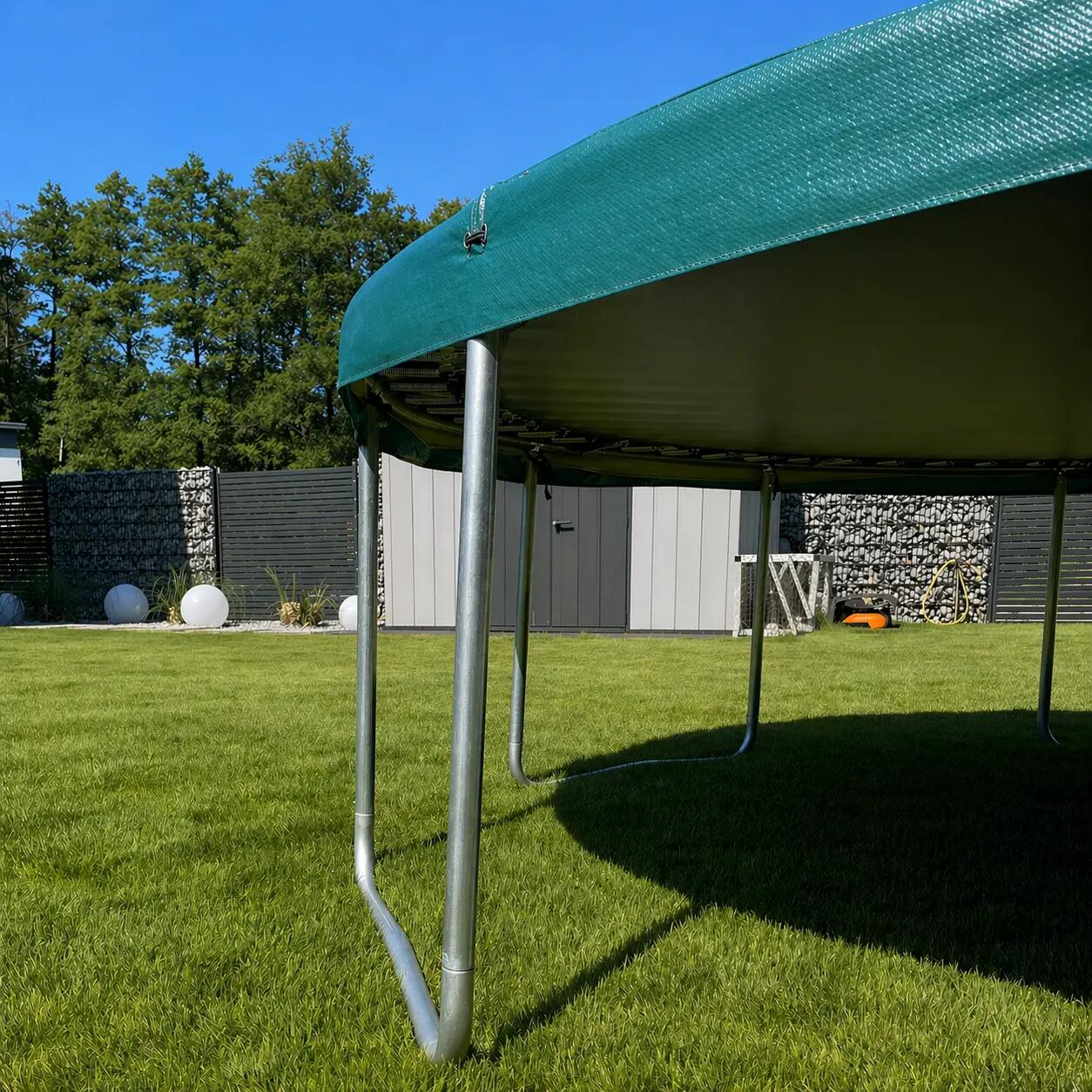 Ovale Trampolin Abdeckung 305x213 cm, Reißfest, Wasserdicht, UV-beständig 8/8