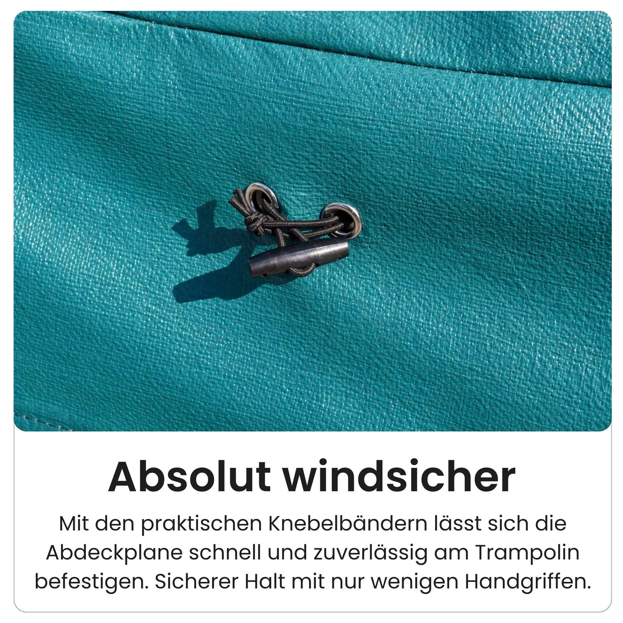 Runde Trampolin Abdeckung Ø183cm, Reißfest, Wasserdicht, UV-beständig, Universal 6/8