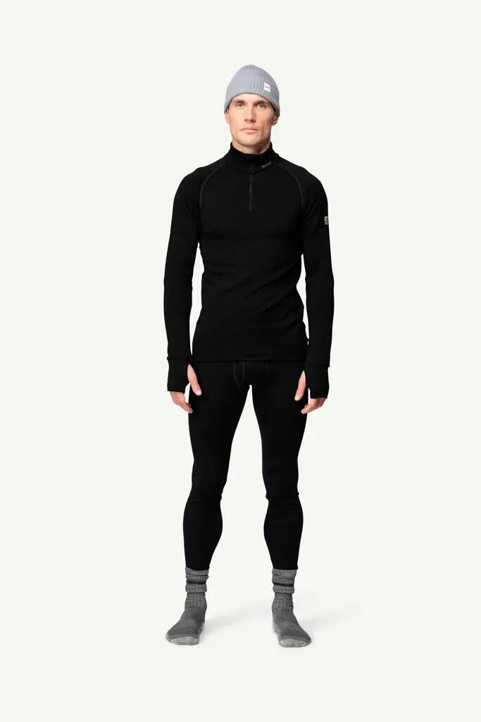 Chemise DEVOLD Expedition Merino 235 Zip, noir 2/7