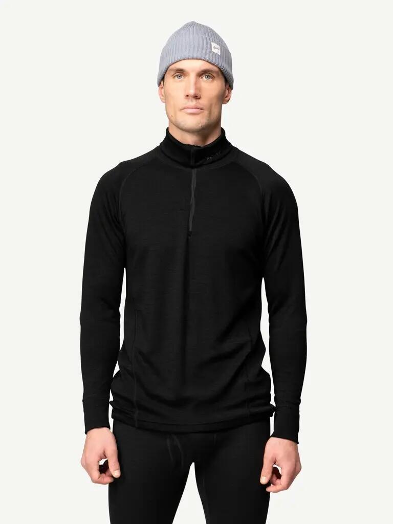 Sous maillot Devold Duo Active Merino 205 Z.Neck Noir Homme 2/7
