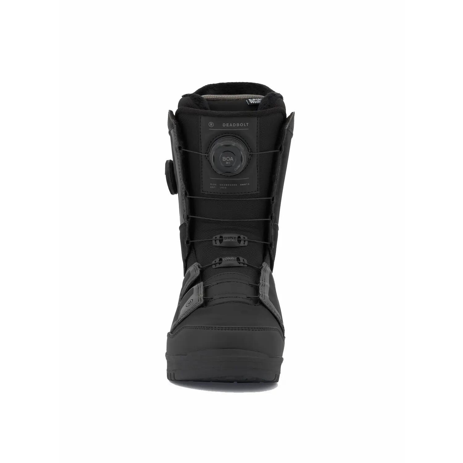 Men's Deadbolt Zonal Black All-Mountain Snowboard Boots 3/4