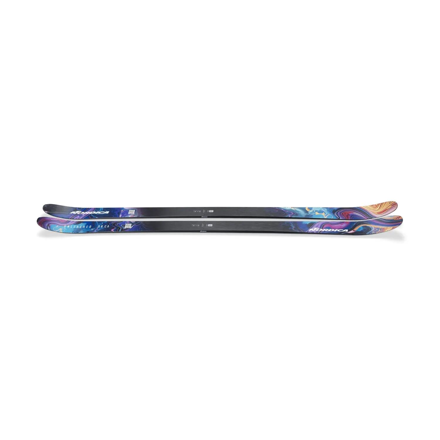Ski's zonder bindingen Nordica Unleashed 98 CA blauw heren 3/3