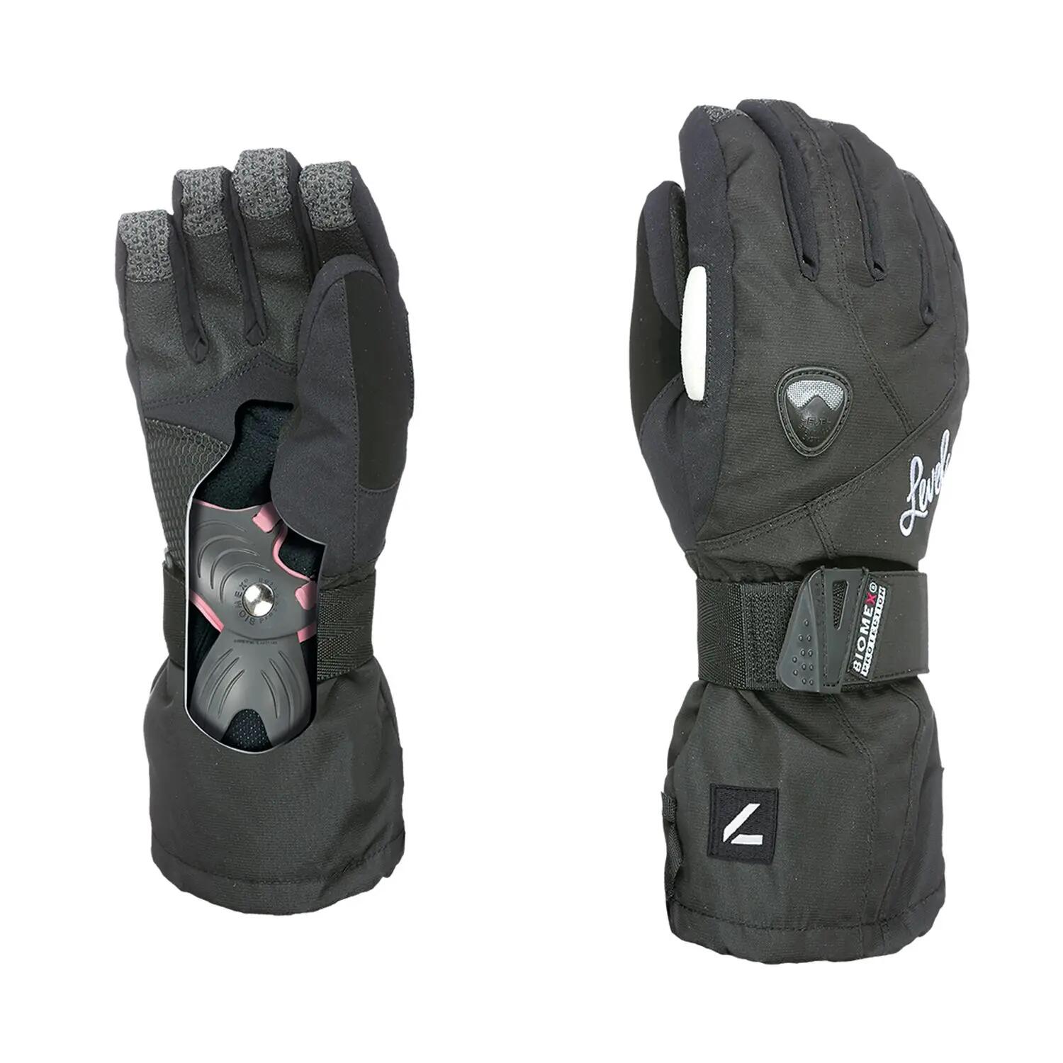 Skihandschoenen/snowboardhandschoenen Butterfly W Black dames 1/2