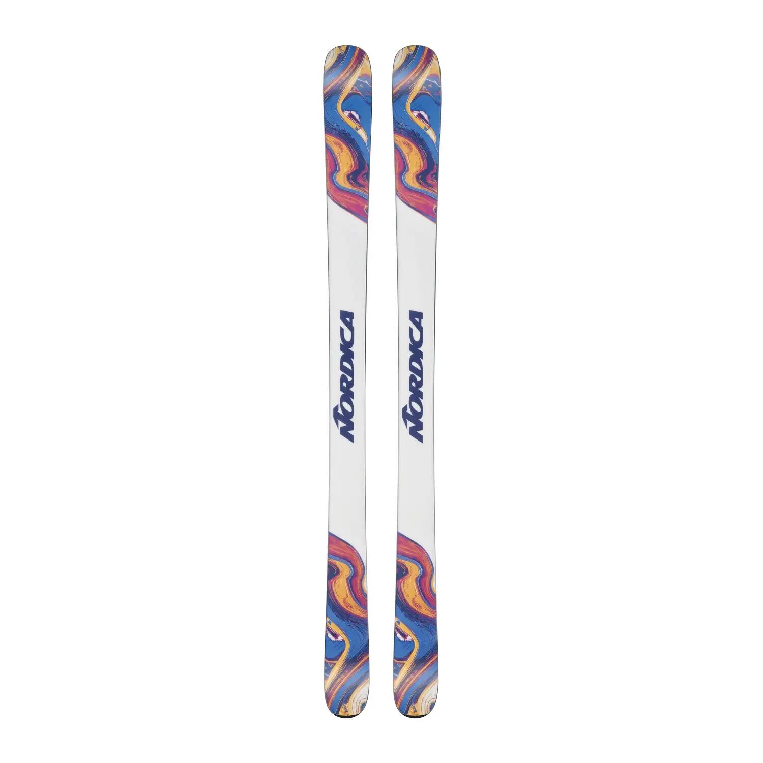Ski's zonder bindingen Nordica Unleashed 98 CA blauw heren 2/3