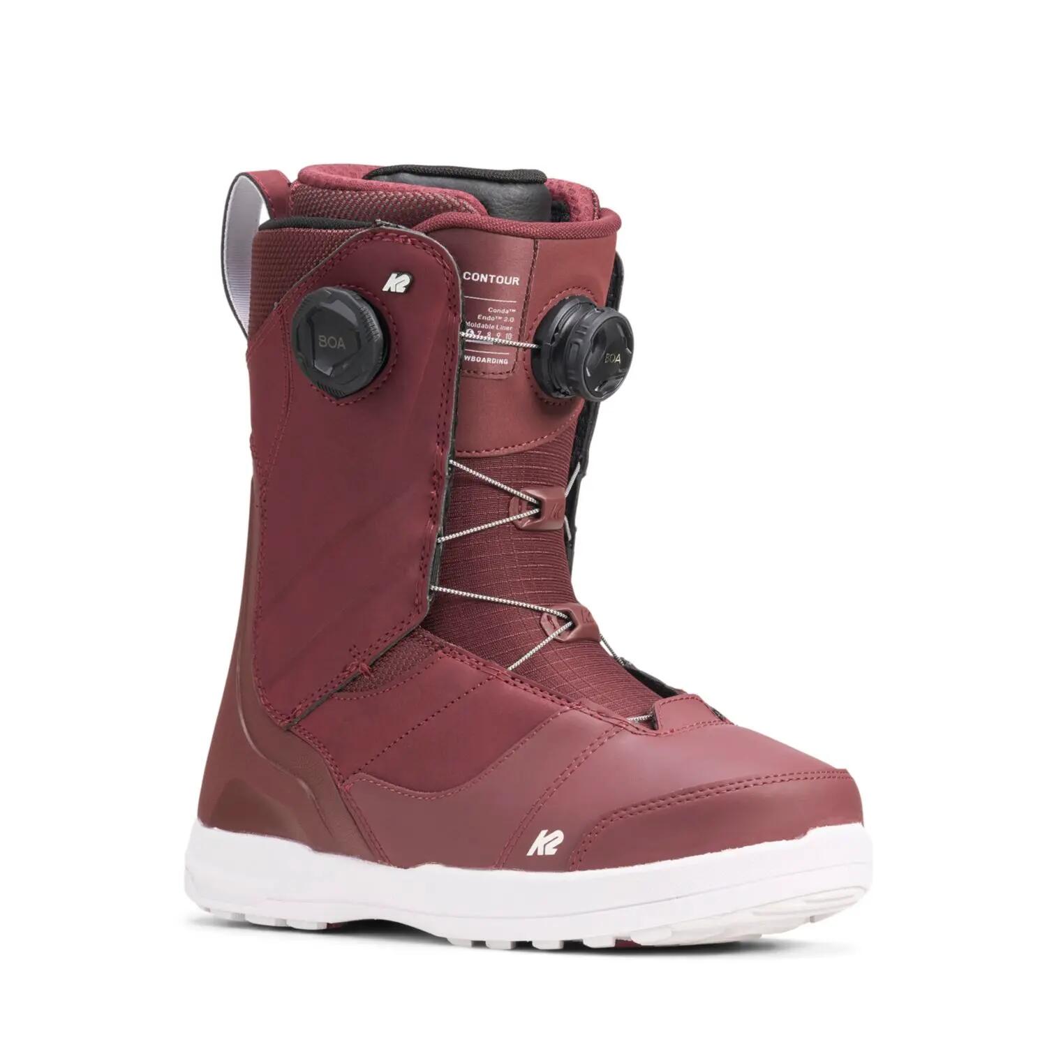 Botas De Snowboard Contour Maroon Mulher 4/4