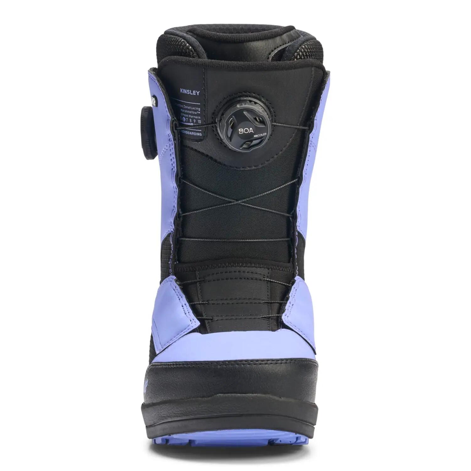 Boots De Snowboard Kinsley Black Lilac Femme 3/4