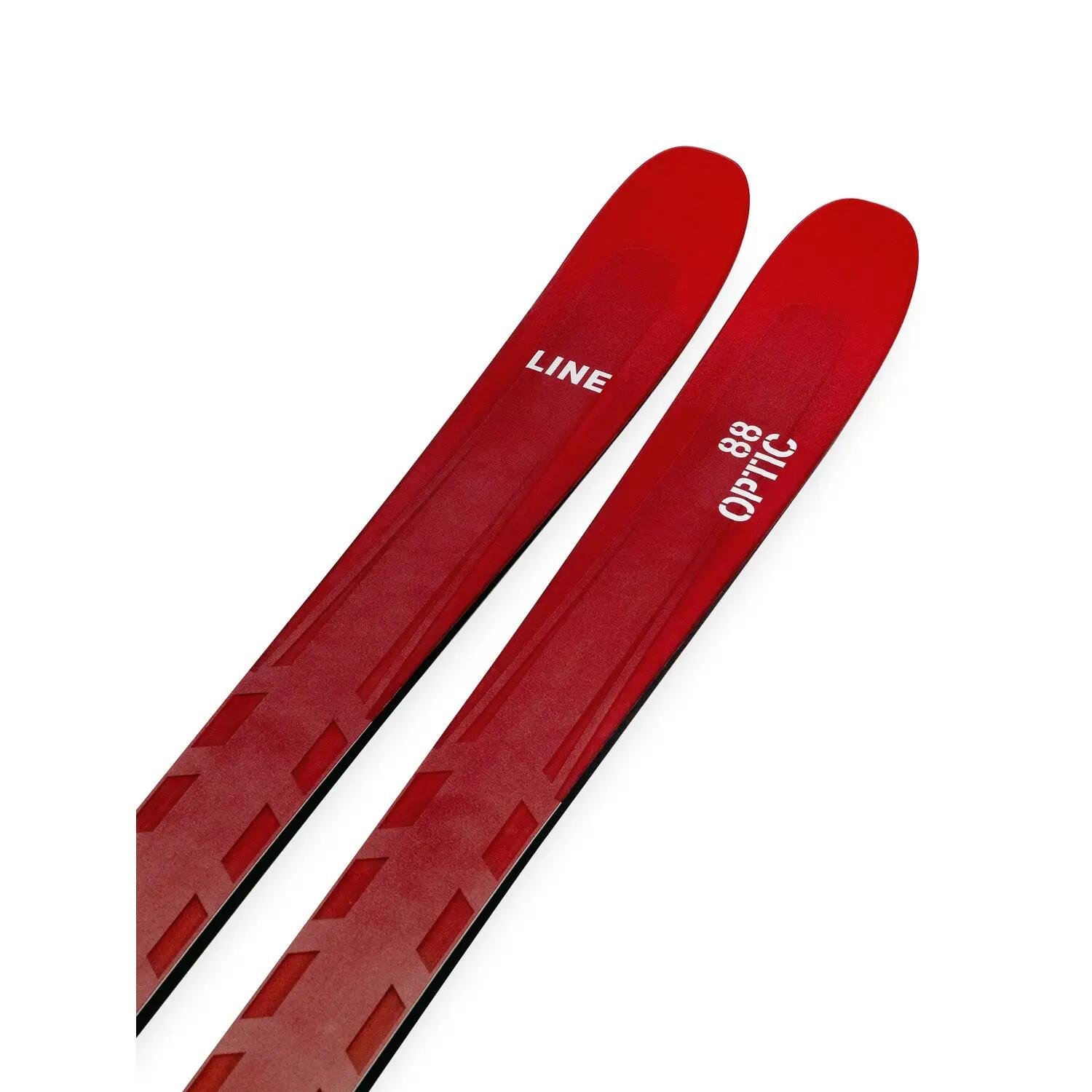 Skis alpinos Line Optic 88 Vermelho 3/7