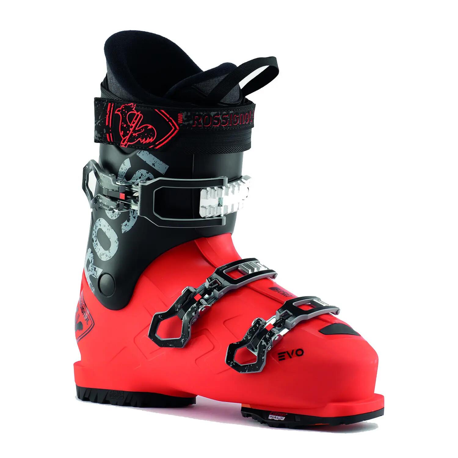 Botas de esquí Rossignol Evo Rental Gripwalk Negro y Rojo para hombre 1/2