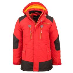 Kids Winter Parka Narvik Waterafstotend Winddicht Rood/Zonnig geel