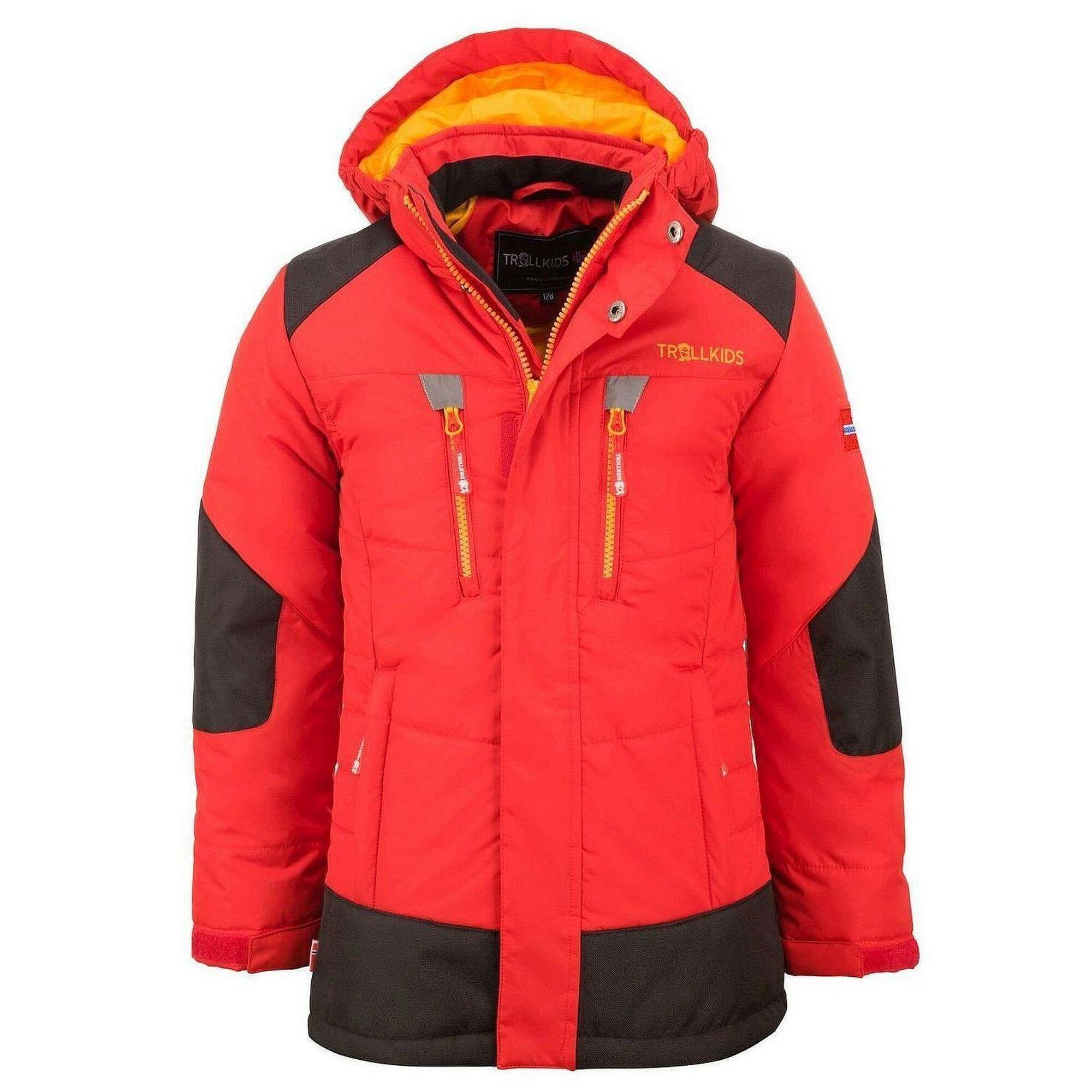Trollkids - Parka D'Hiver Narvik Pour Enfants Imperméable Et Coupe-vent Jaune Soleil - Veste - Jaune|rouge - Decathlon