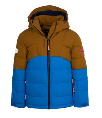 Kinder Winterjacke Gryllefjord Tieforange/Madeira blau/Tieforange