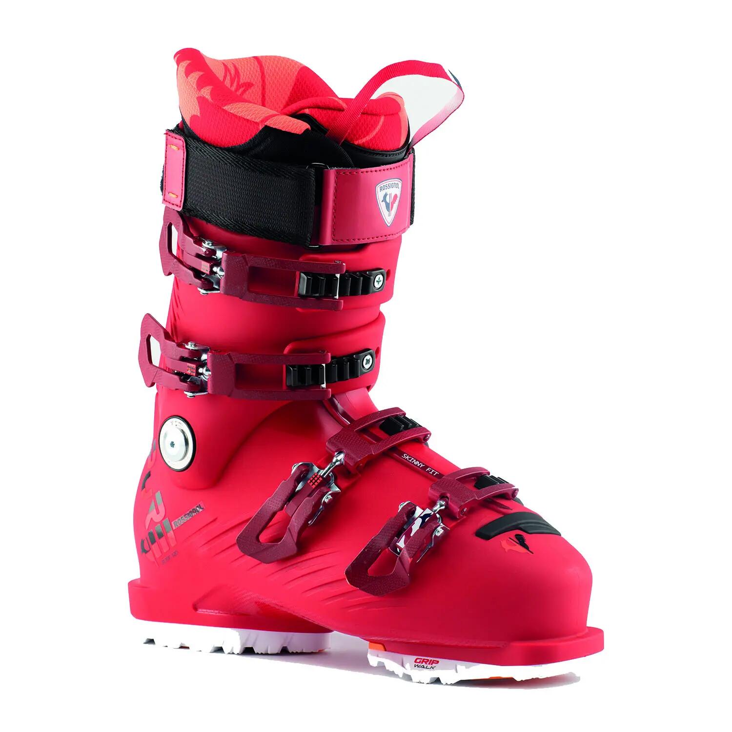 Botas de esquí Rossignol Pure Elite 120 Gripwalk rojas para mujer 1/5