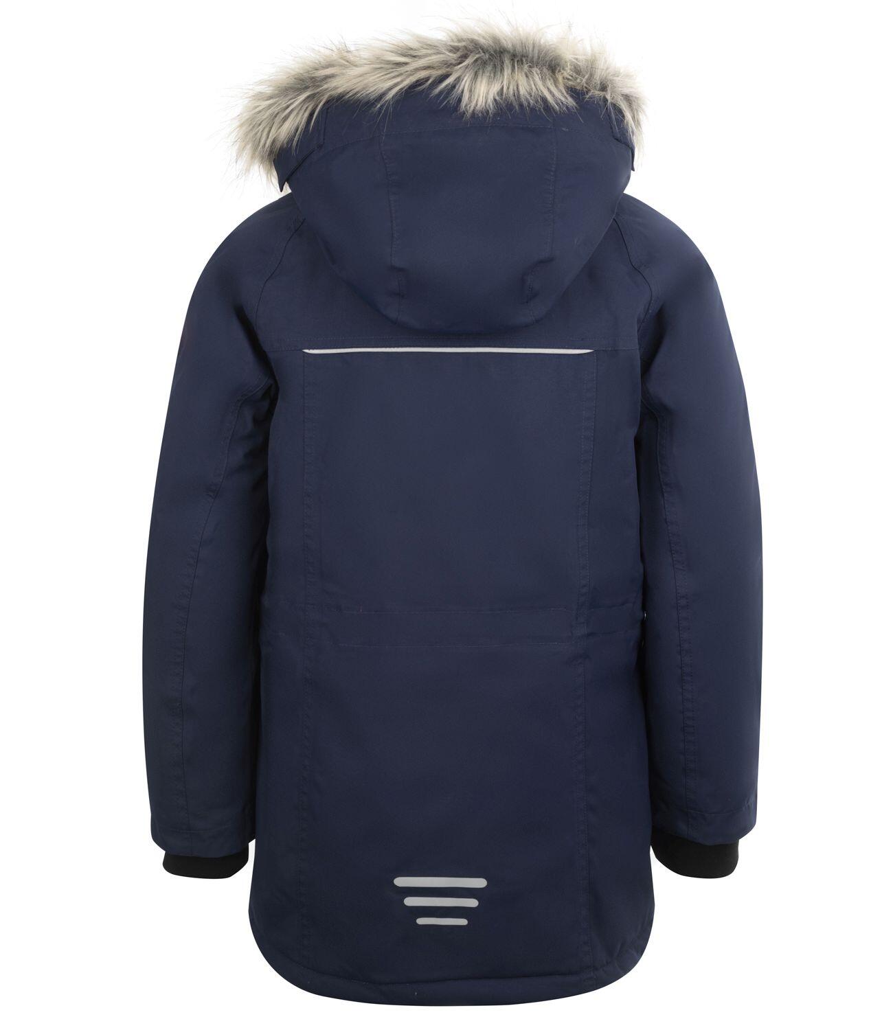 Kinder Parka Nordkapp Wasserdicht Marineblau / Orange 2/3