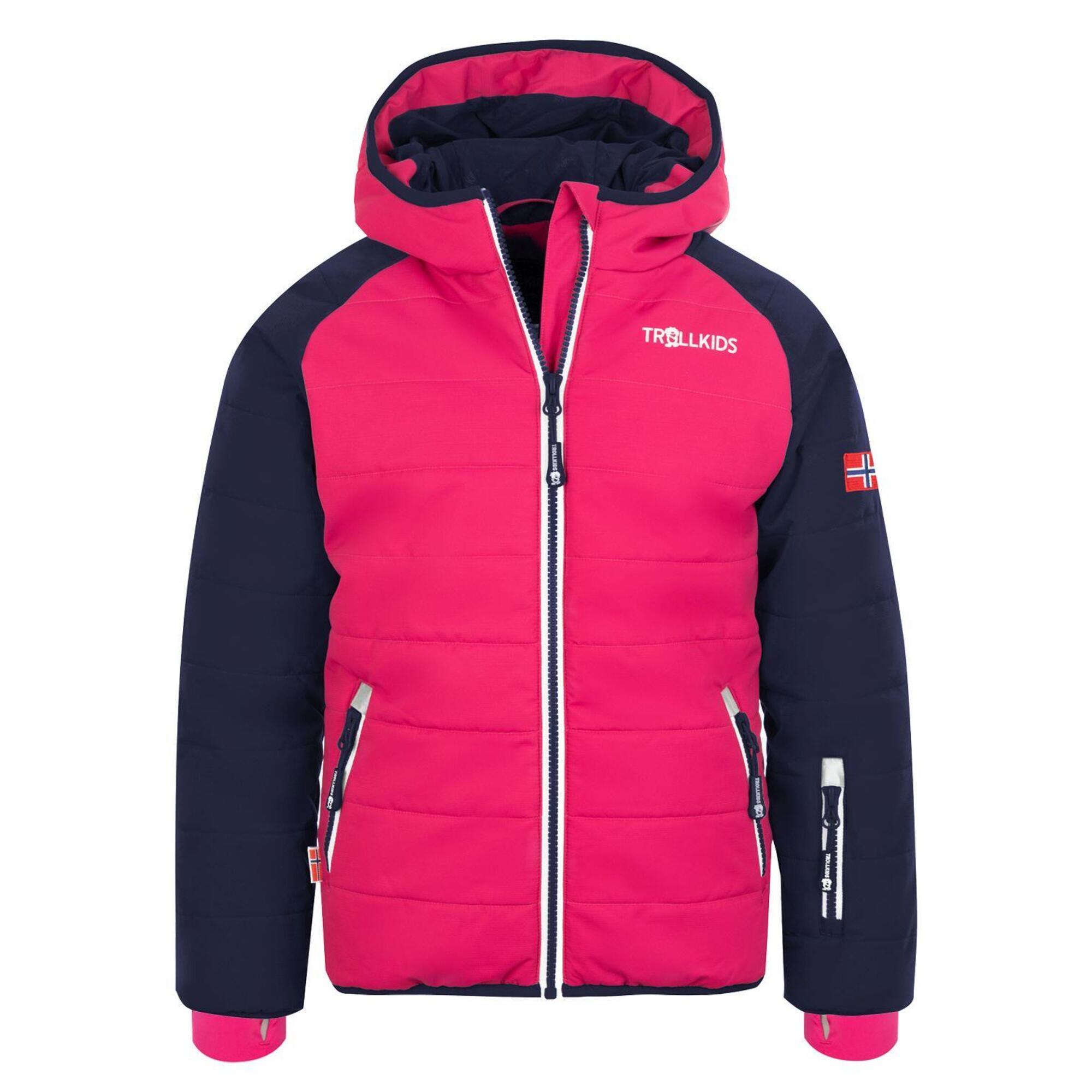 Hafjell PRO water-repellent children's ski jacket navy blue