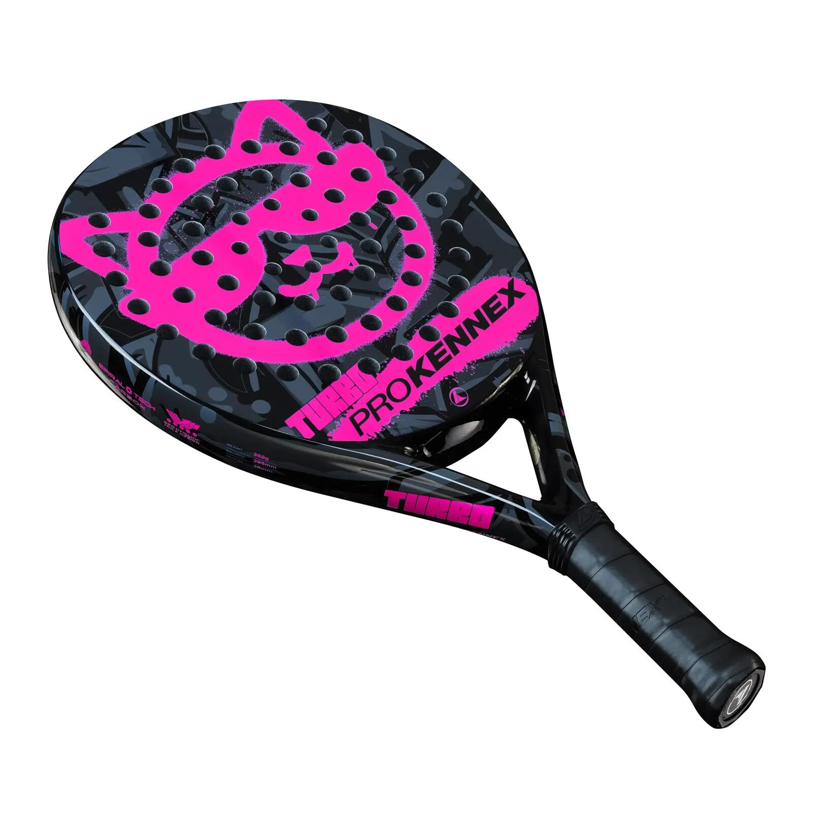 PROKENNEX TURBO 365 Racchetta Pala Padel Paddle Racket Pink Rosa Fucsia Purple 1/4