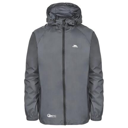 Veste imperméable à capuche zipée Trespass Qikpac