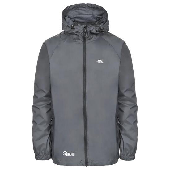 Veste imperméable à capuche zipée Trespass Qikpac