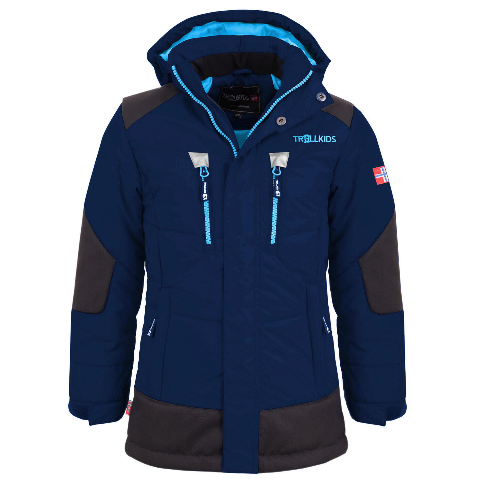 Parka invernale Narvik per bambini blu navy / blu medio