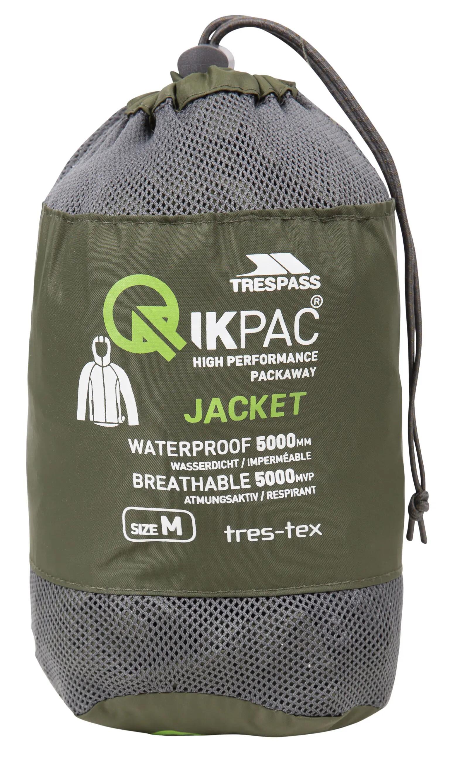 Unisex Adult Shell Lightweight Rain Foldable Packaway Jacket - Qikpac 3/5
