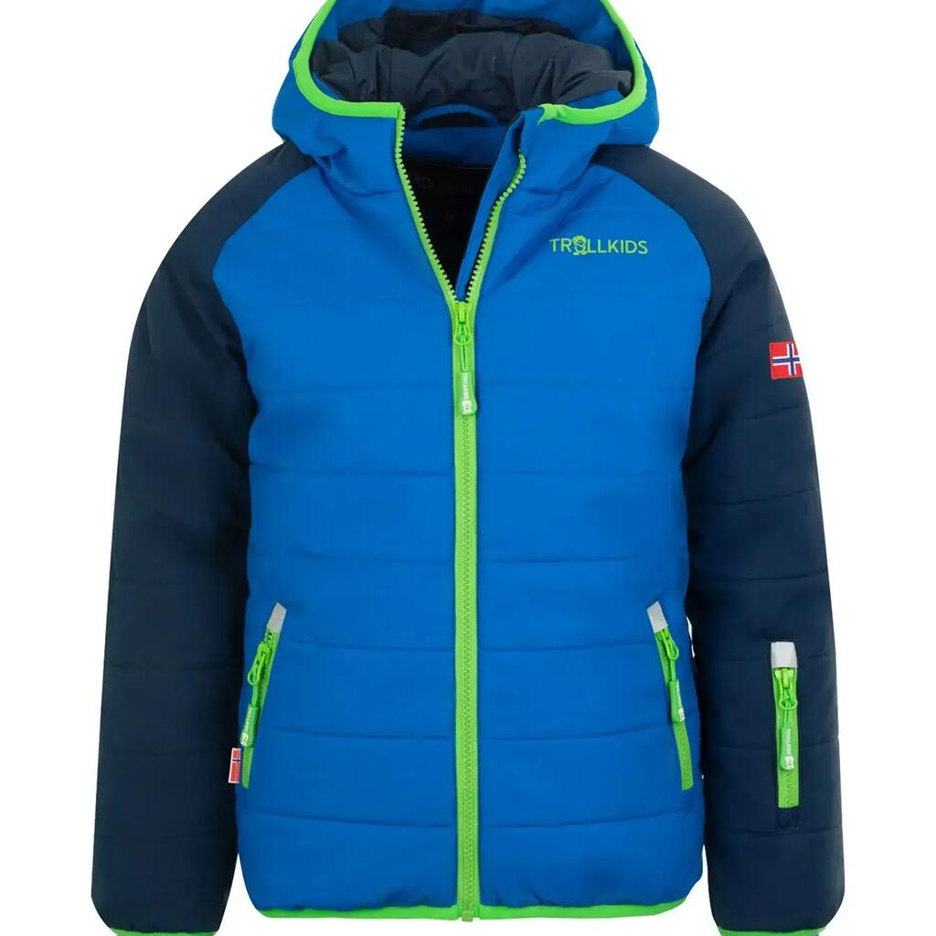 Hafjell PRO Kids' Ski Jacket navy polyester 100% waterproof