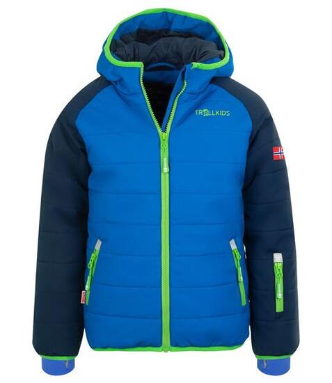 Veste de ski Hafjell PRO enfant Bleu marine/Vert 100% polyester