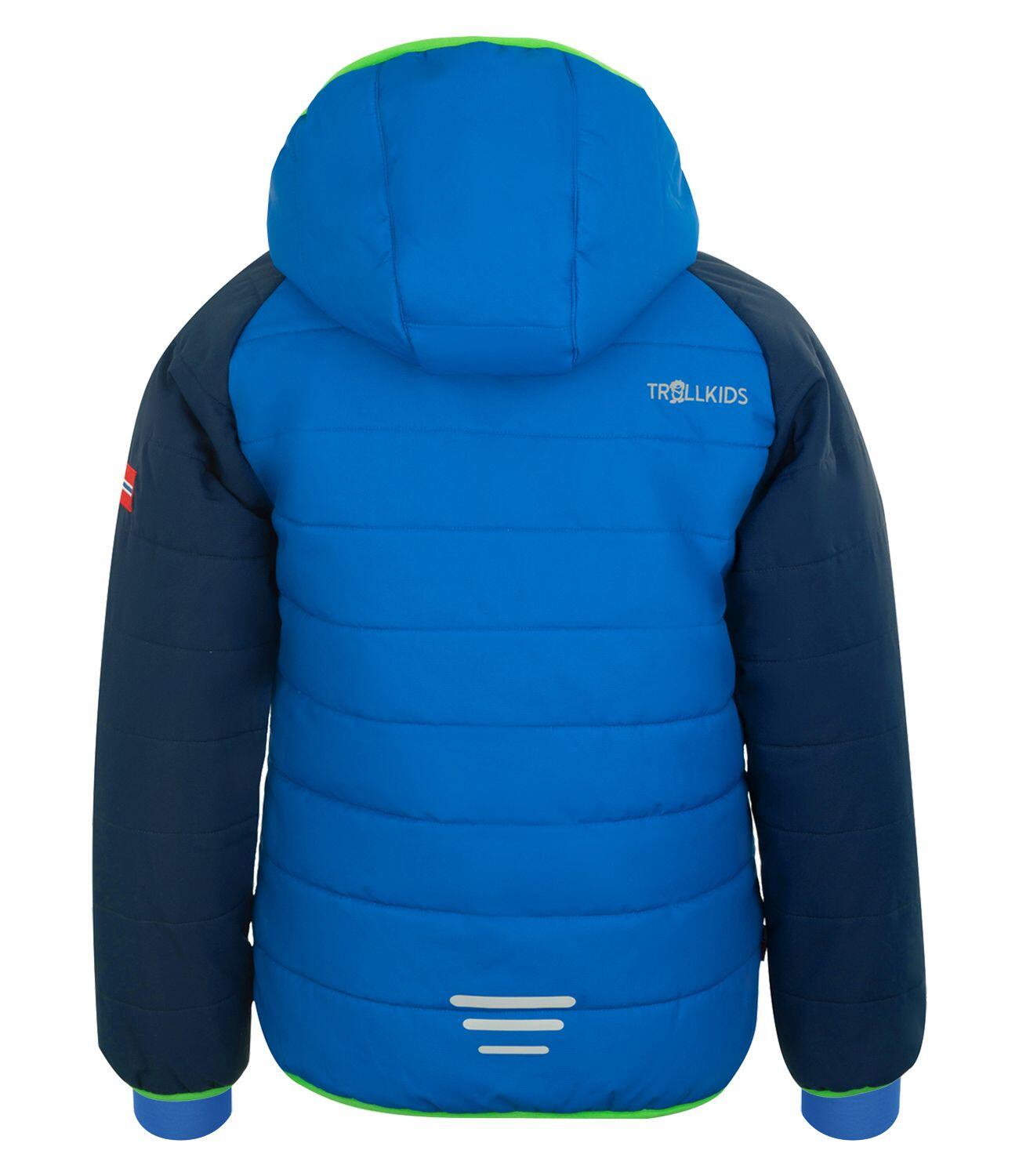 Veste ski enfant Hafjell PRO bleu marine/bleu moyen vert 2/3