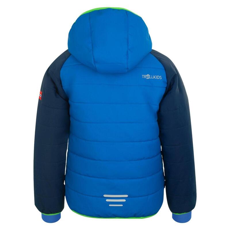 Veste de ski enfant Hafjell PRO Hydrofuge Bleu marine / Bleu moyen / Vert