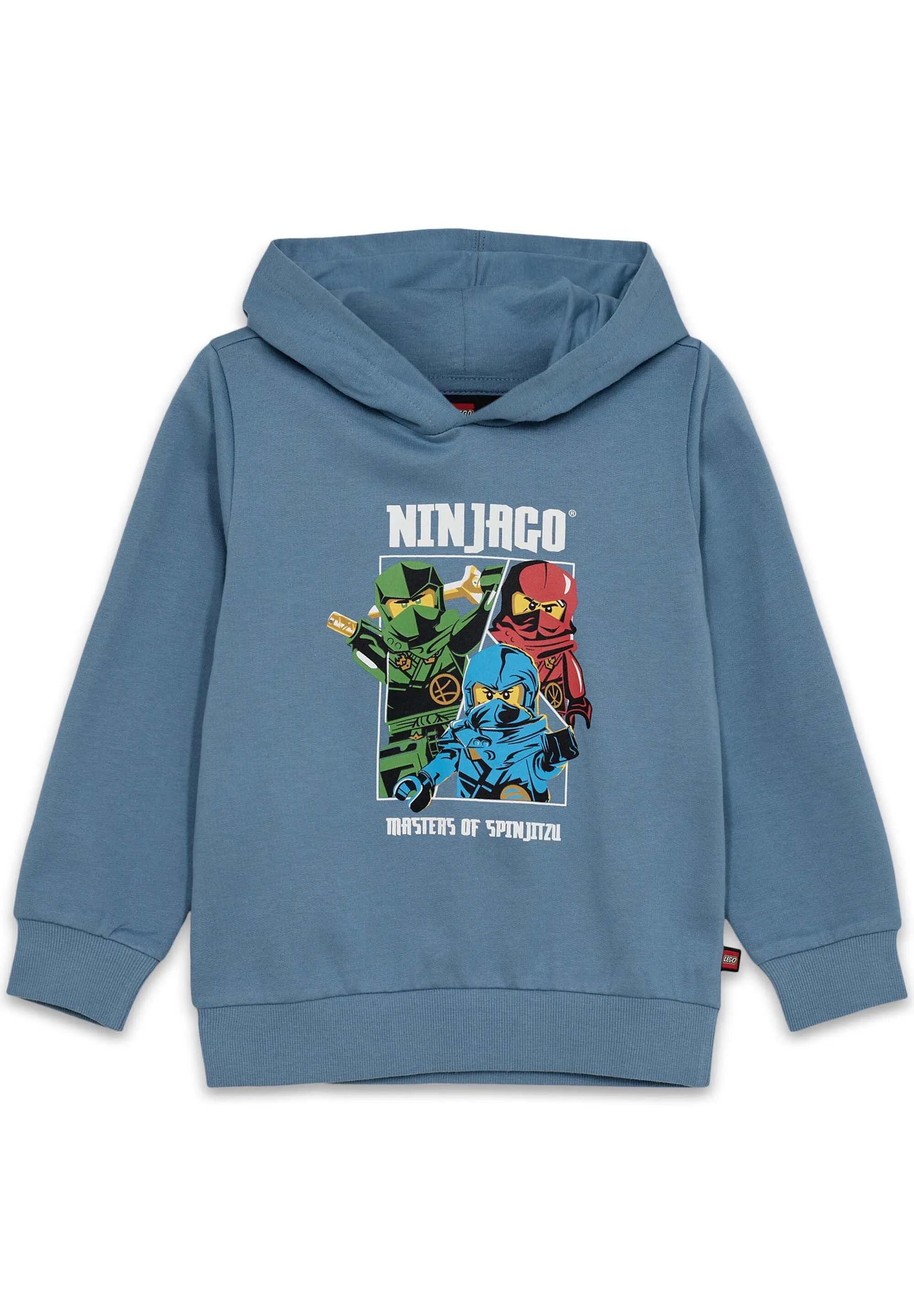 Bluza z kapturem dziecięca LEGO 12011290/559 - niebieska 1/4