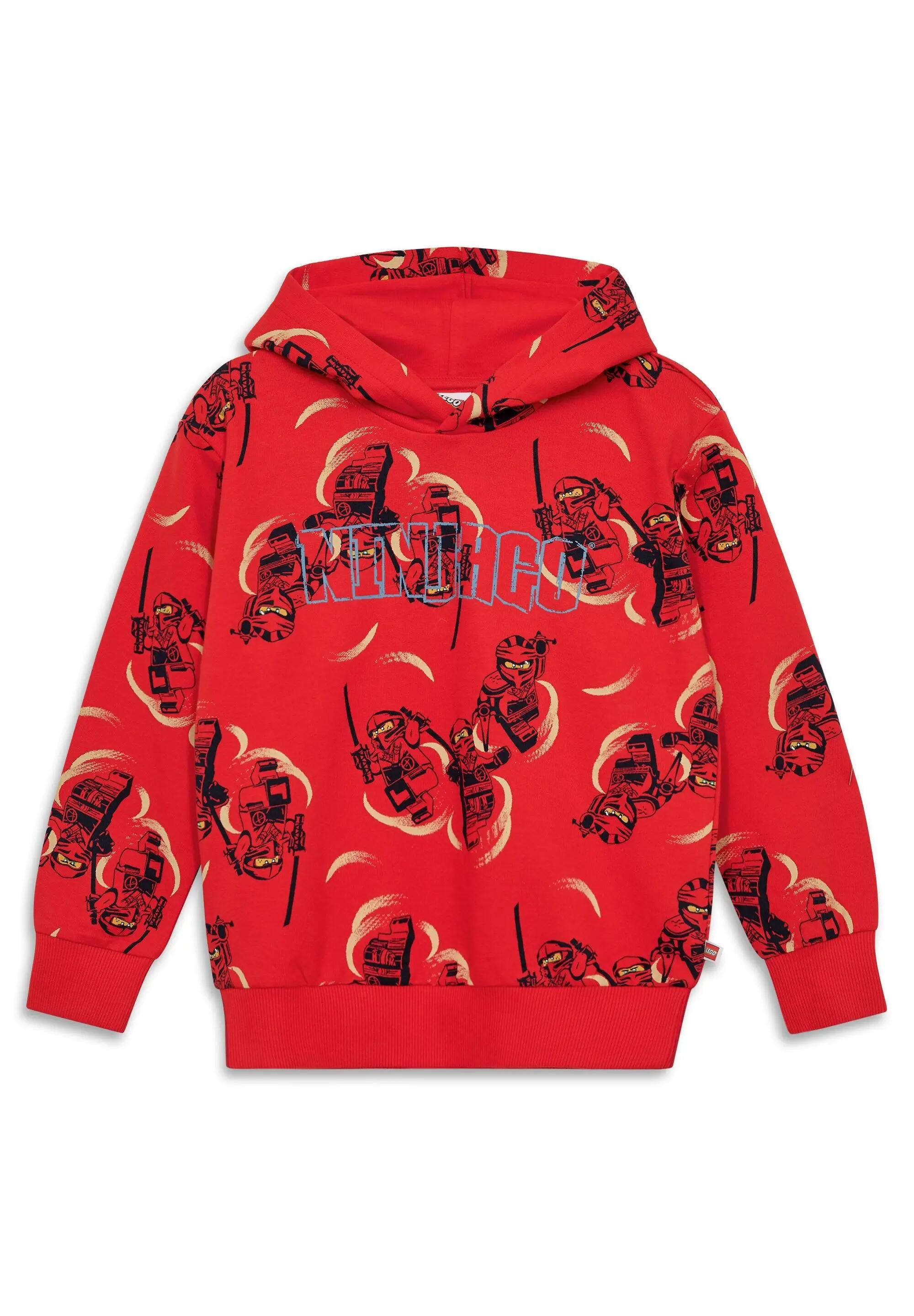 Bluza z kapturem chłopięca LEGO NINJAGO 11011349/349 - czerwona 1/4