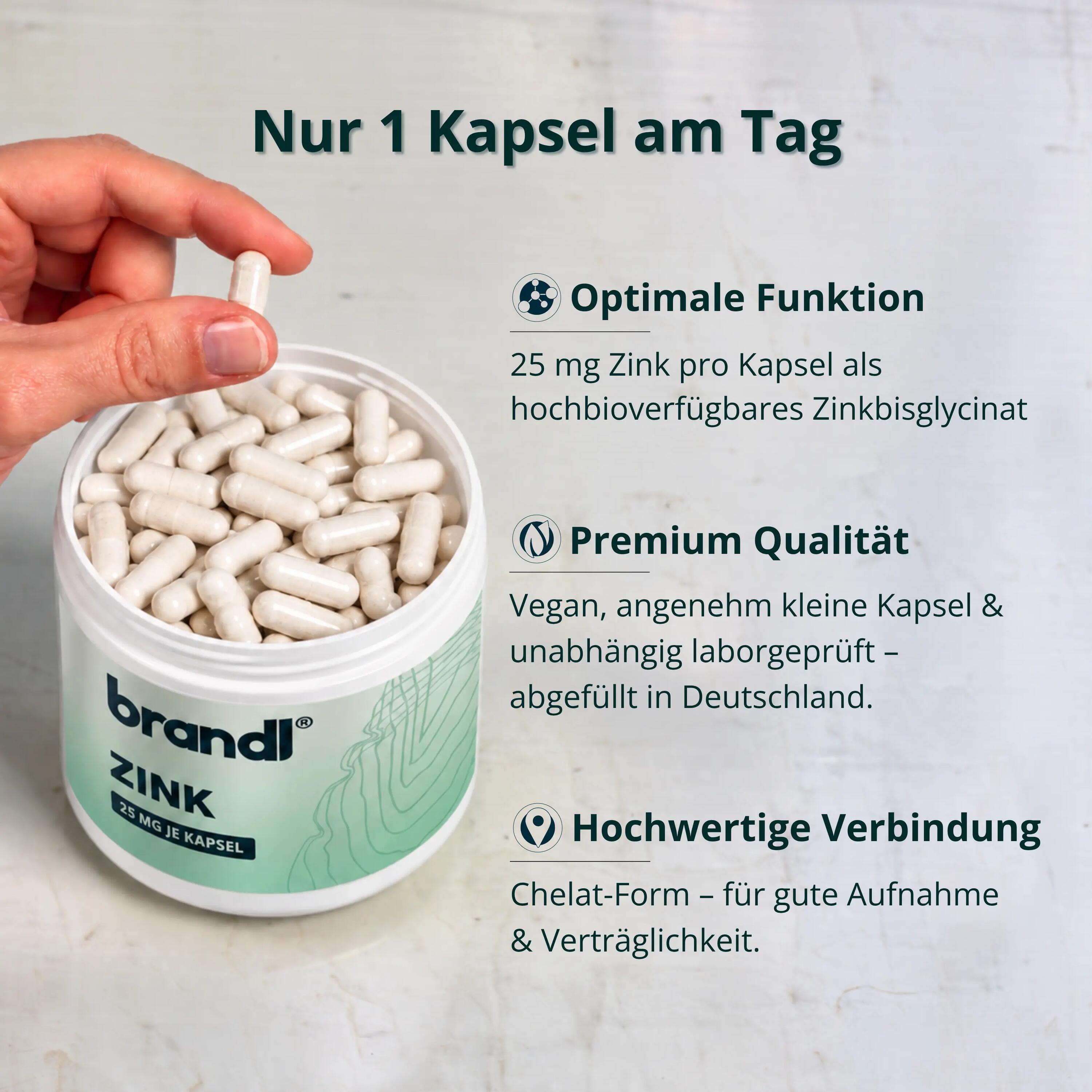 brandl® - Zink aus Zink Bisglycinat 2/6