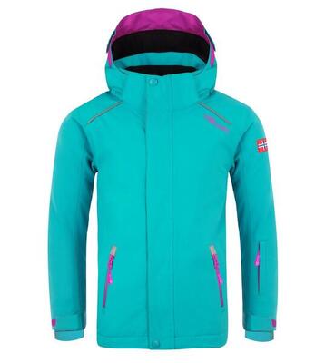 Kinder Winterjacke Holmenkollen PRO dunkel Marine/Frischgrün