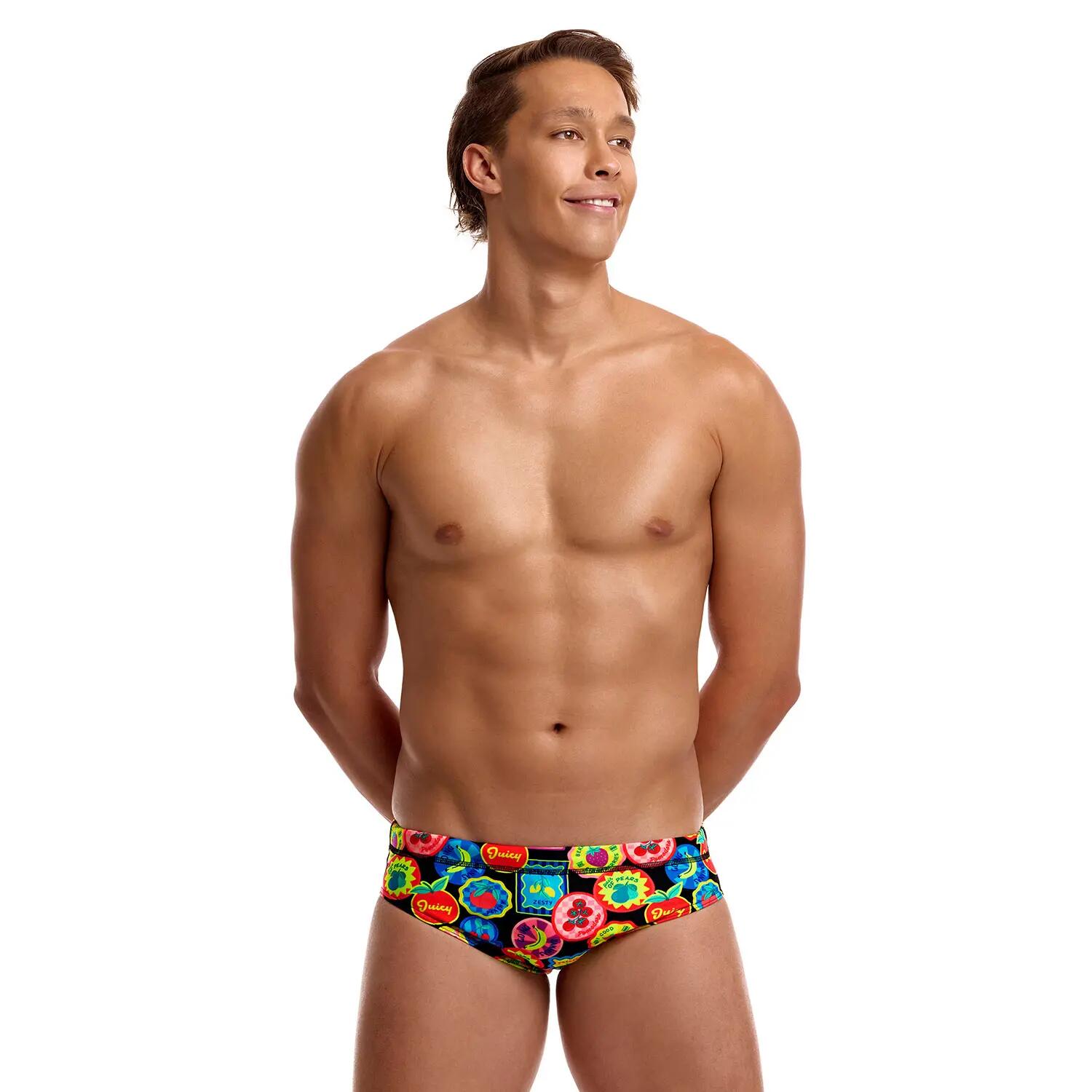 Kąpielówki męskie Funky Trunks Berry Good - slipy 4/7