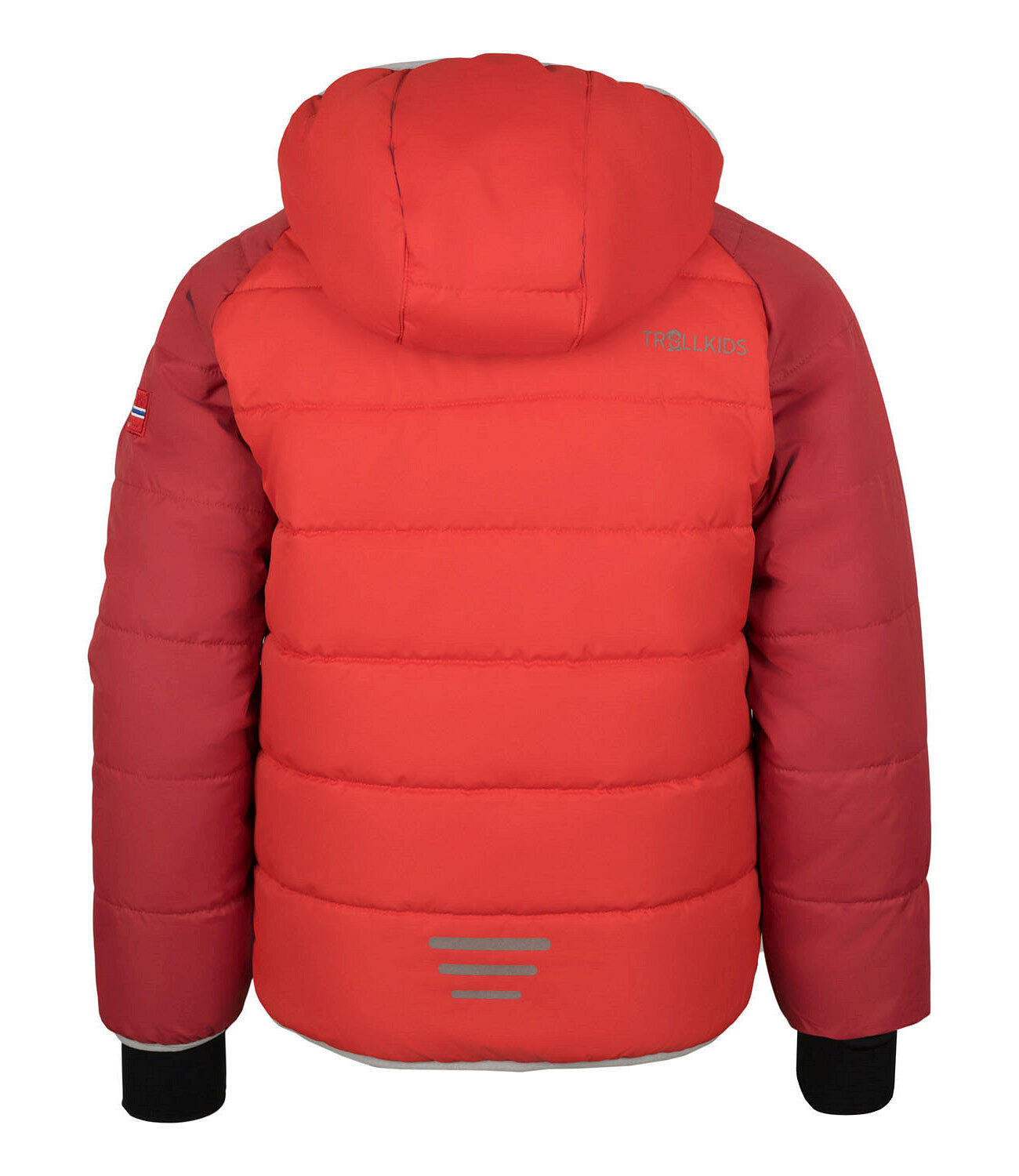 Veste de ski enfants Hafjell rouge foncé / rouge feu / argent 2/3