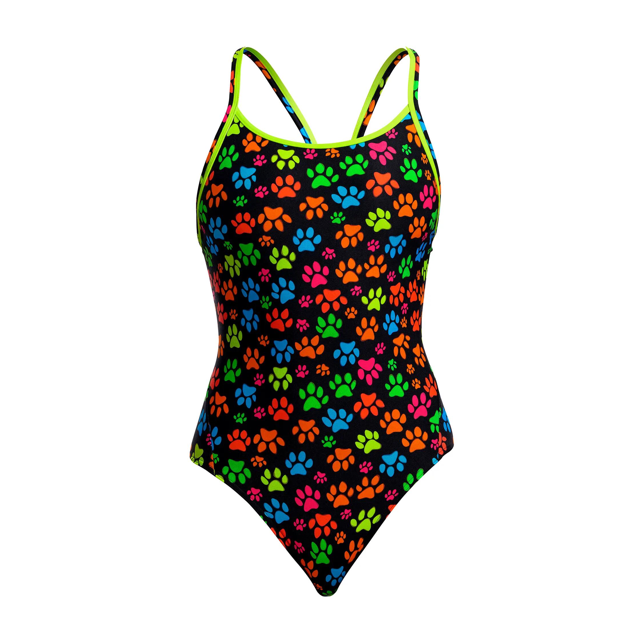Strój kąpielowy jednoczęściowy FUNKITA Pawsome - Diamond Back 6/7