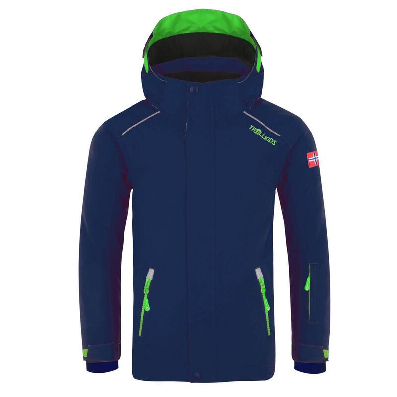 Veste de ski pour enfants Holmenkollen PRO Imperméable et isolante Vert
