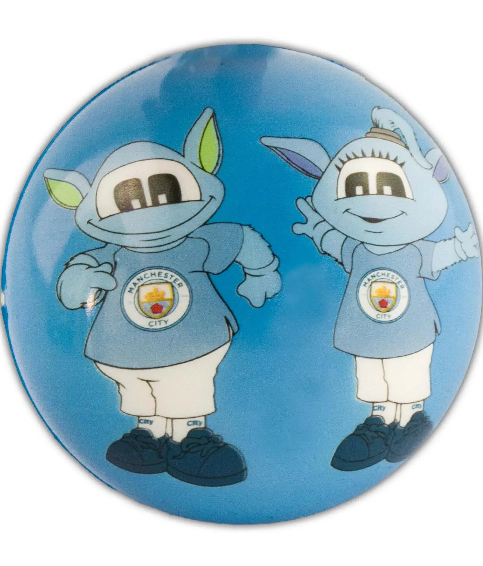 Mini Foam Bal Man City Unisex Mcfc Fw Mascot Mini Foam Bal Blauw 2/2