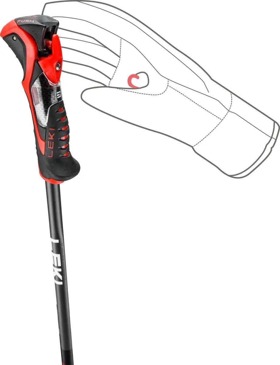 Skistokken Leki Airfoil 3D Zwart/Rood 6/6