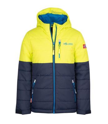 Kinder winterjas hemsedal waterdicht winddicht marineblauw/blauw