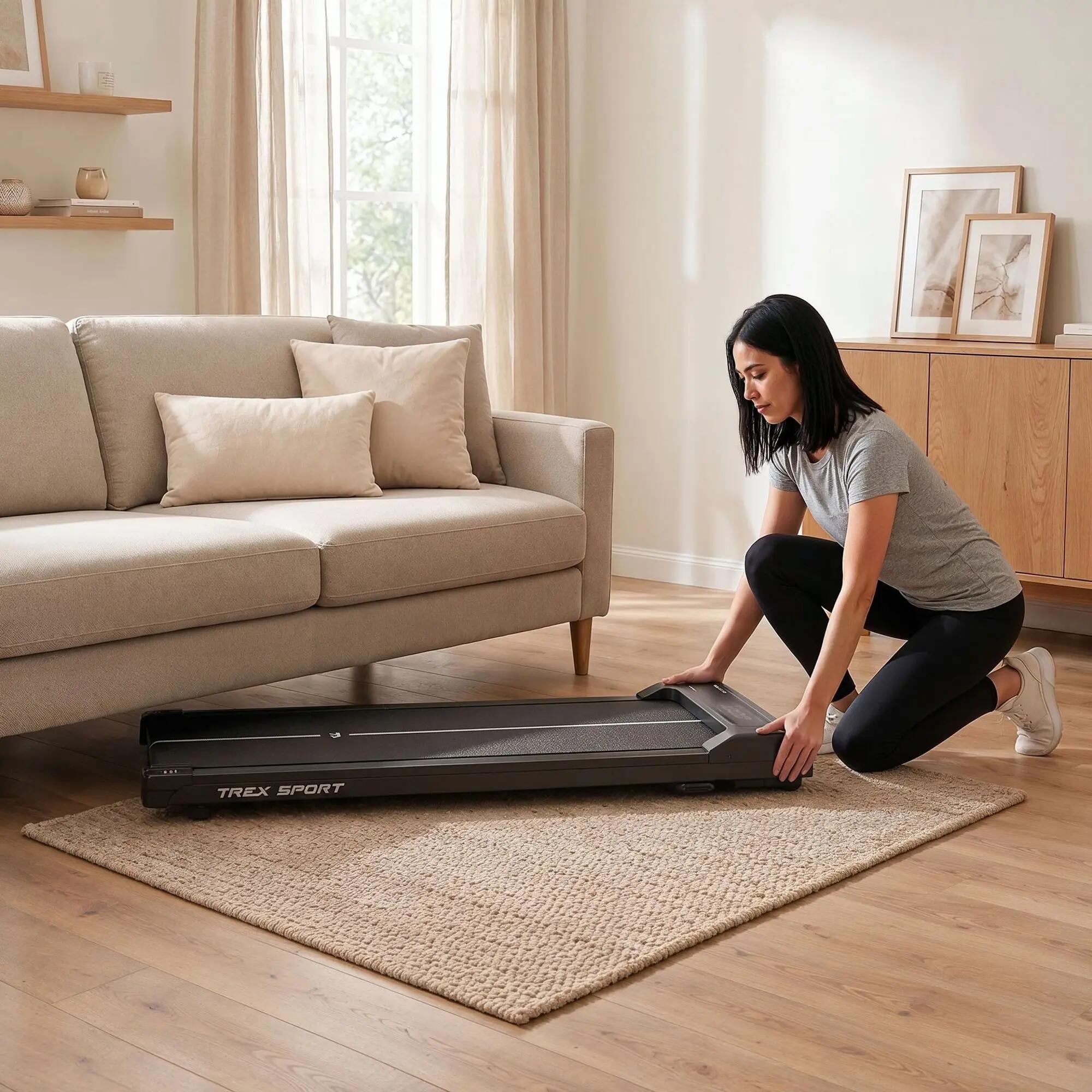 Bieżnia Domowa Elektryczna do Chodzenia Walking Pad Trex Sport RYTMO z Wibracją 7/7