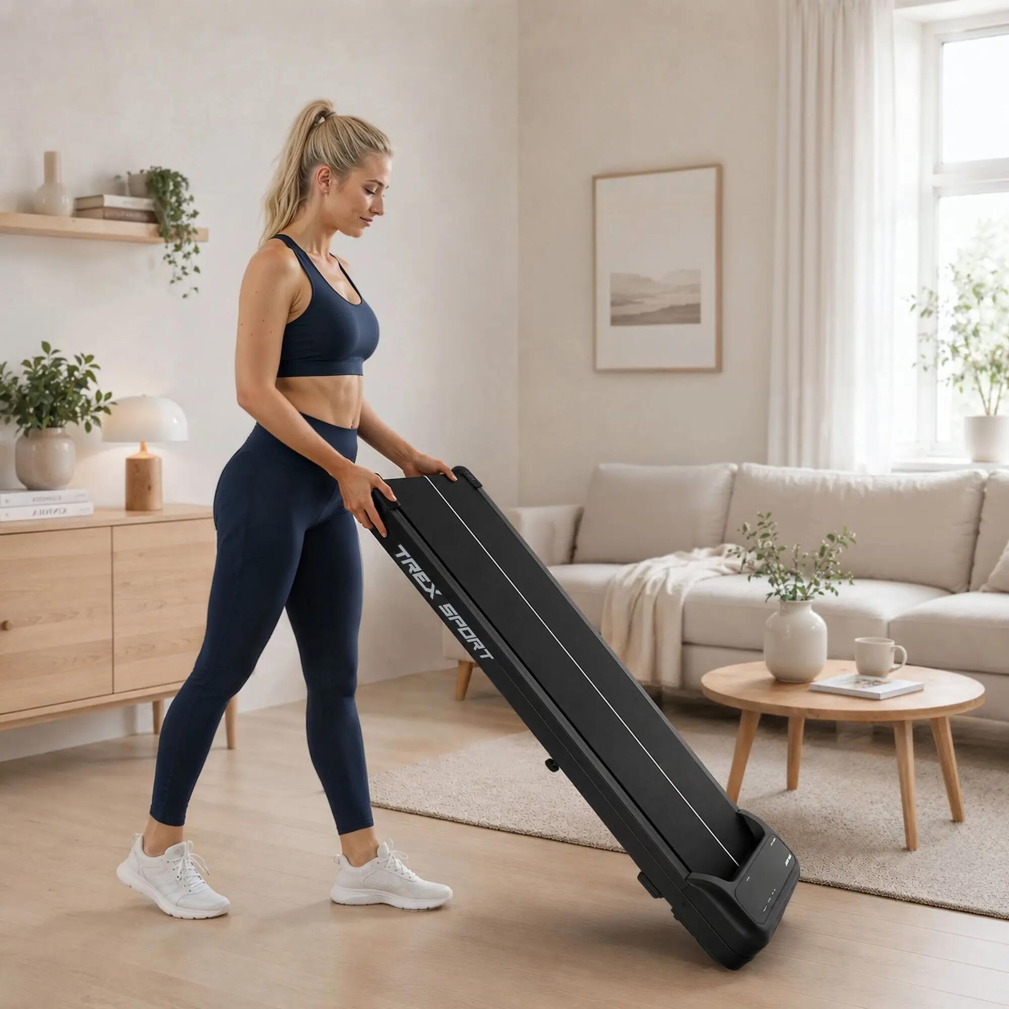 Bieżnia Domowa Elektryczna do Chodzenia Walking Pad Trex Sport RYTMO z Wibracją 6/7
