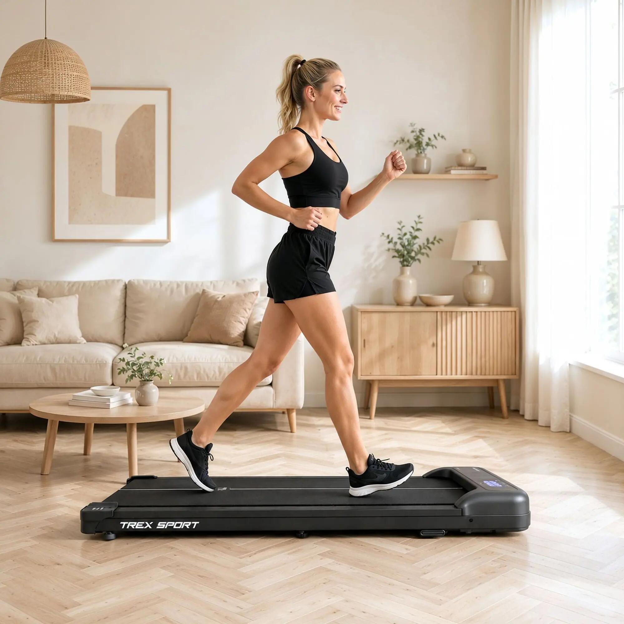 Bieżnia Domowa Elektryczna do Chodzenia Walking Pad Trex Sport RYTMO z Wibracją 5/7